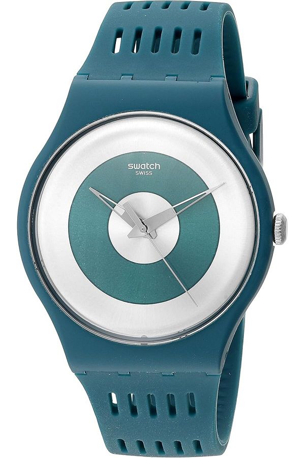 Generic-Swatch Unisex Suon114 Computerion Analog Display Quartz Green Watch 1