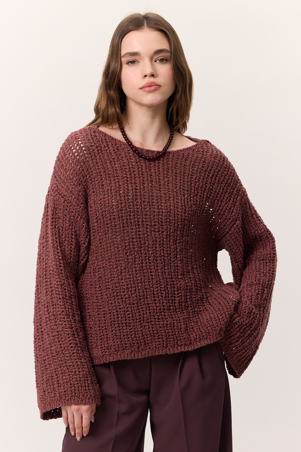Manuka-FILZGESTRICKTER STRICKPULLOVER GÜLKHURSU 1