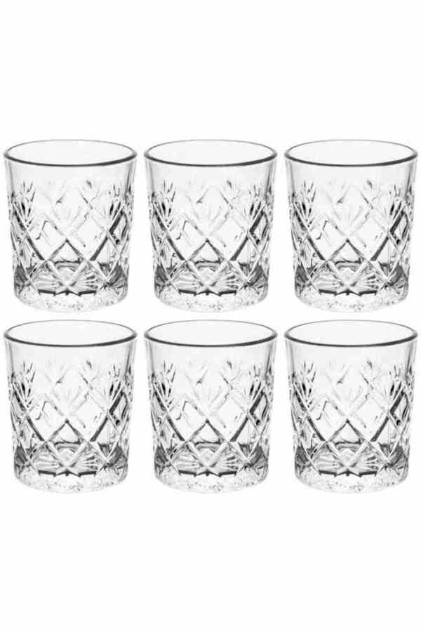 Excellent Houseware-EXCELENT ground whiskey glasses set of 6 1