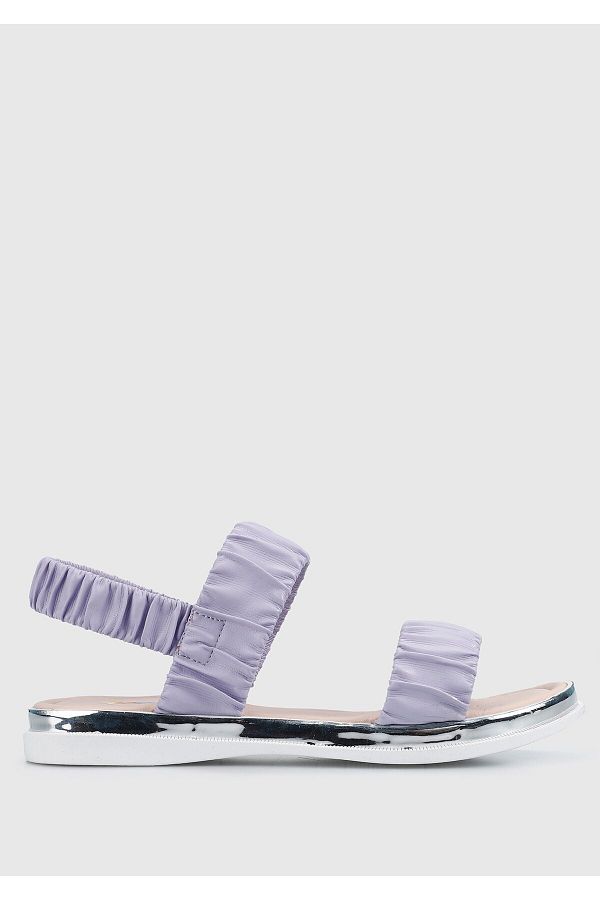 Kiddo-Lilac Flat Sandals for Girls 1