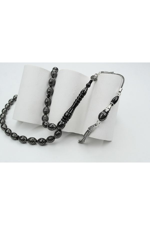 Skygo-Oltu Stone Beyzi Model Dot Fountain Nightingale Embroidered Rosary 1