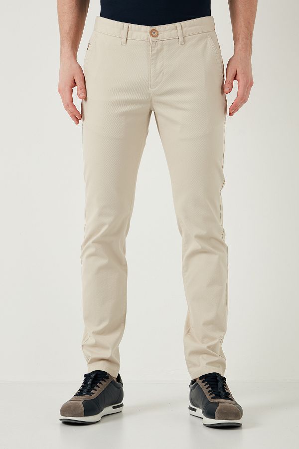 U.S. Polo Assn.-U.S. Polo Cotton Slim Fit Regular Waist Skinny Leg Pants Men's Trousers G081Sz 0782098518 1