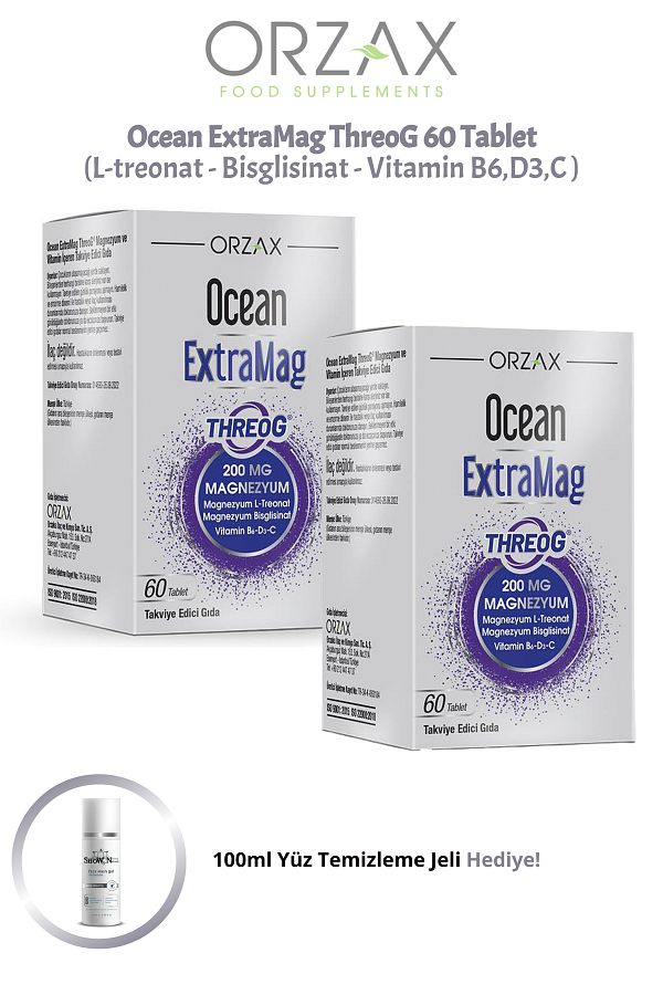 Ocean-Extramag Threog: 60 Tablets Extra Magnesium Complex and 100ml Gel 2 Pcs 1