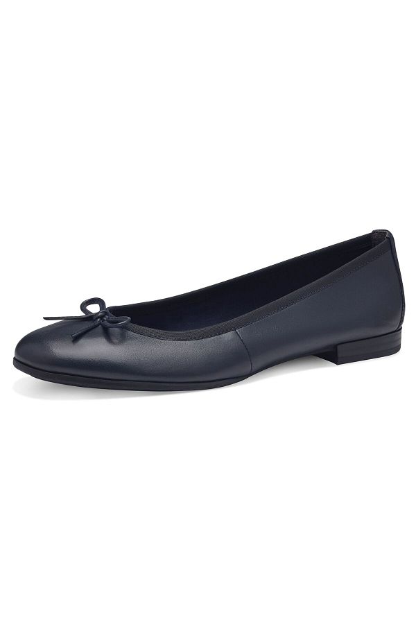 Tamaris-Damen Klassische Ballerina 1-22116-41 Blau 805 Navy Leder Mit Touch-it 1
