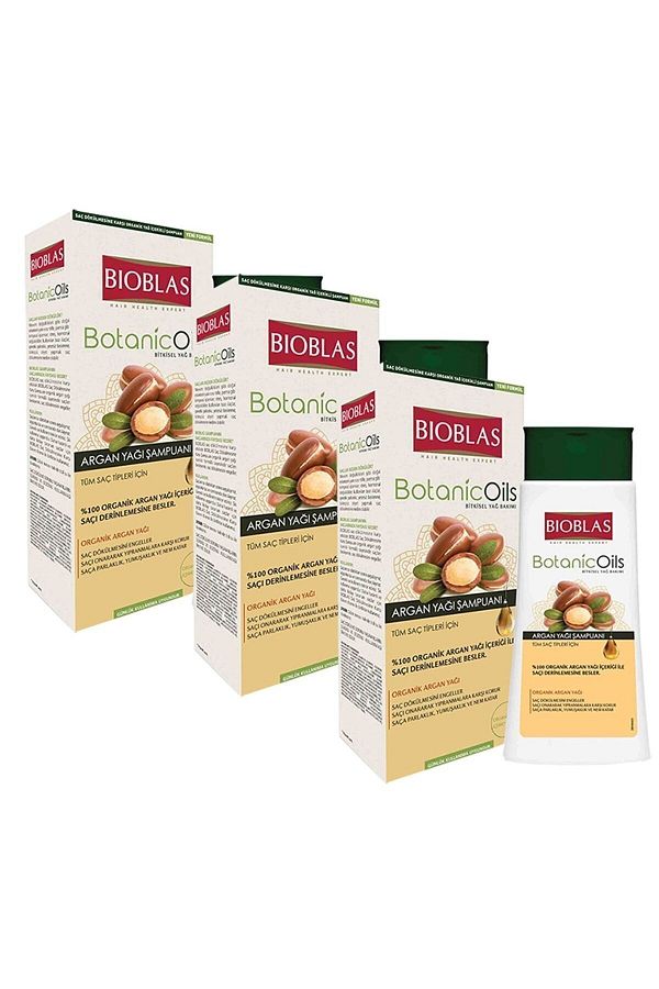 Bioblas-360 Ml x 3 Pieces Botanic Oils Argan Oil Shampoo 1