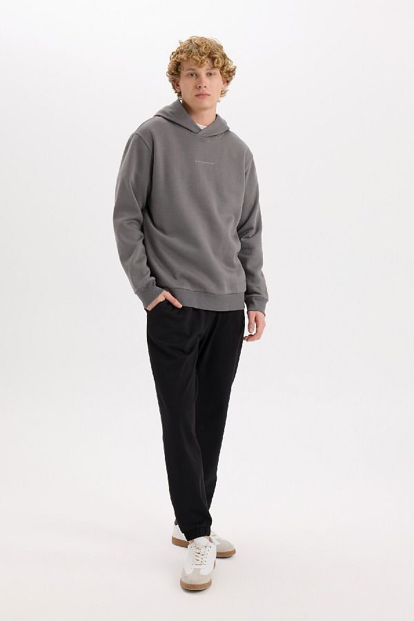 DeFacto-Jogginghose mit normaler Passform, Taschen, Basic, gerader Bund, Schnürung, elastisches Bein, D4416AX25SP 1