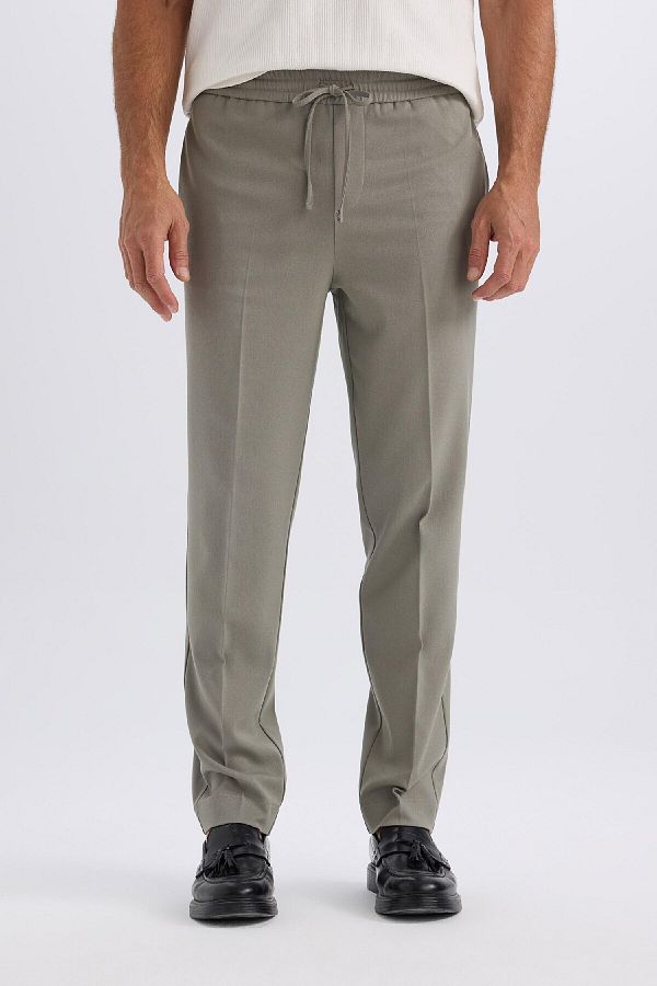 DeFacto-Summer Fabric Jogger Pants - Waist Connection. A9943Ax25Sp 1