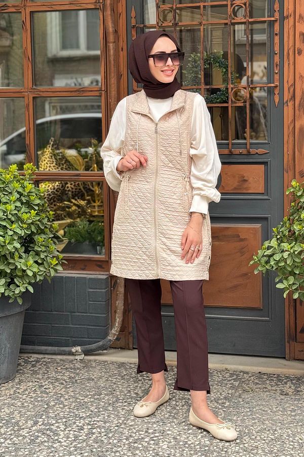 Moodbasic-Vest Mb28.70 Beige 1
