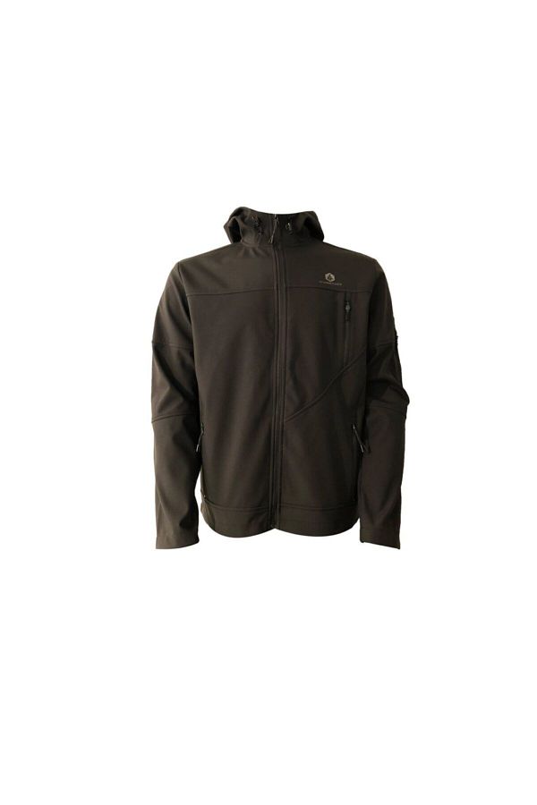 Hammer Jack-Black Softshell Hooded Coat - 602 T48-E Trs 1006 1