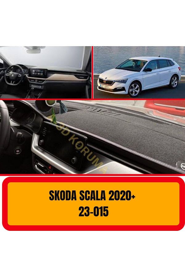 A3D TORPİDO KORUMA-Scoda Scala 2020 - Front Chest Panel Torpedo Protection Carpet A3D/3D 1