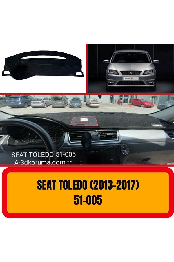 A3D TORPİDO KORUMA-Seat Toledo 2013-2017 Model Front Chest/Panel/Torpedo Protection/Case/Carrier/Protector A3D/3D 1