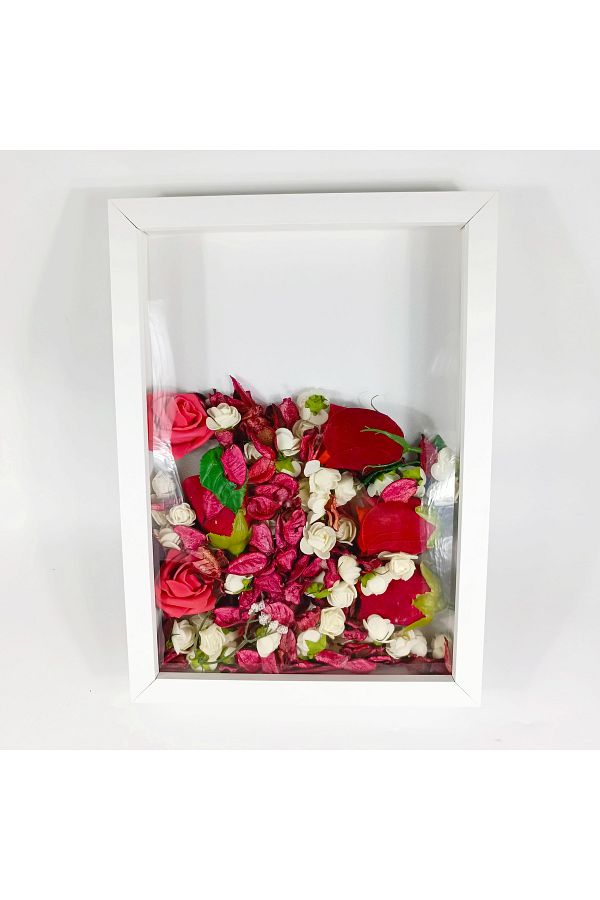 Hometaş Ev Ürünleri-25X30 Deep Memory Frame Rose Box Prompt Flower Frame New Generation Frame 1