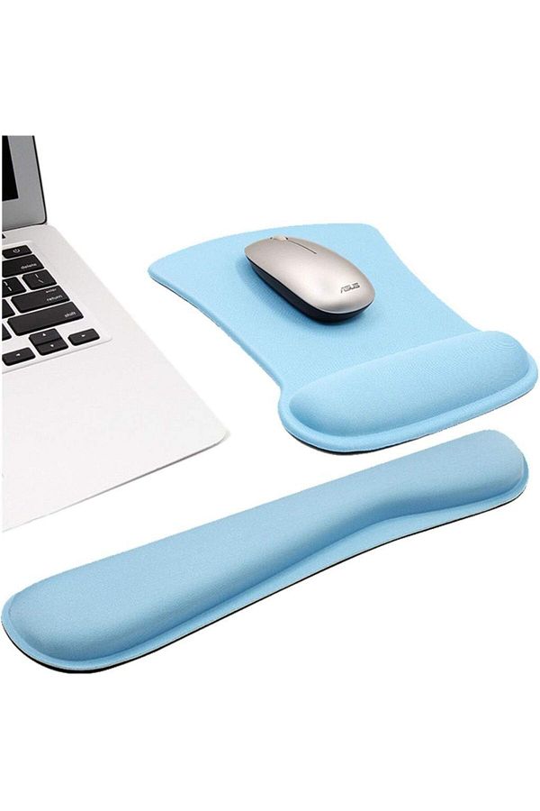 fulina-Mouse Keyboard Wrist Rest Pad Set,Ergonomic Raised Memory Foam,for Suitable Typing Hand Rest Support 1