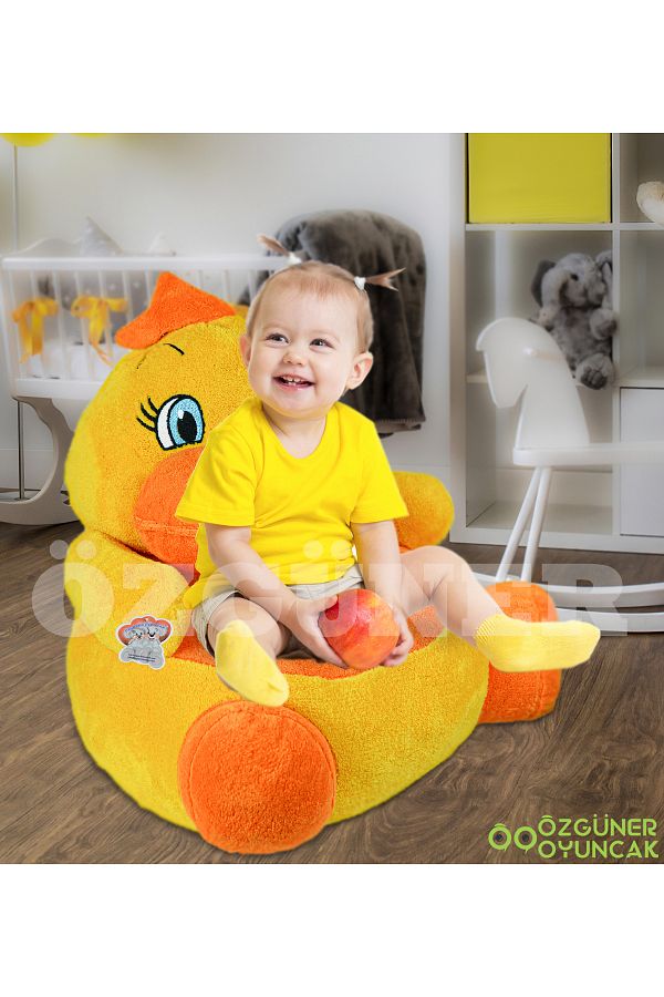 ÖZGÜNER-Plush Duck Chick Baby and Kids Chair 1