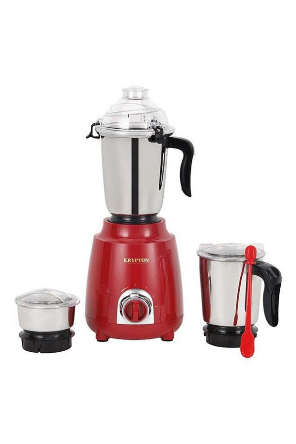 KRYPTON-3-in-1 Mixer Grinder, 3 Speed, Overload Cut-off, Shockproof Abs Body, Multi-purpose Jar 1