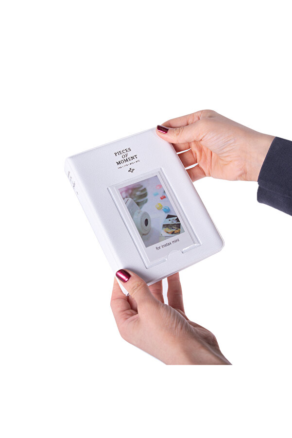 Nobbystar 65 Fotoğraf Kapasiteli Pencereli Beyaz Instax Polakart Fotoğraf Albümü