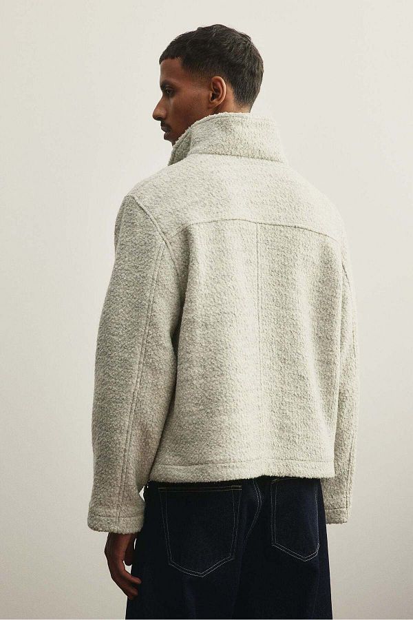 H&M-Regular Fit Wool-blend bouclé jacket 1