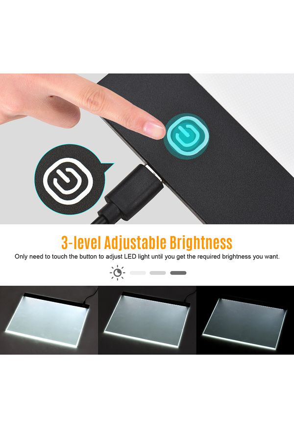 Aibecy-A3f A3 Led Light Pad For Diamond Painting Translucent Drawing Board Usb Powered Digital Graphics Tab 1