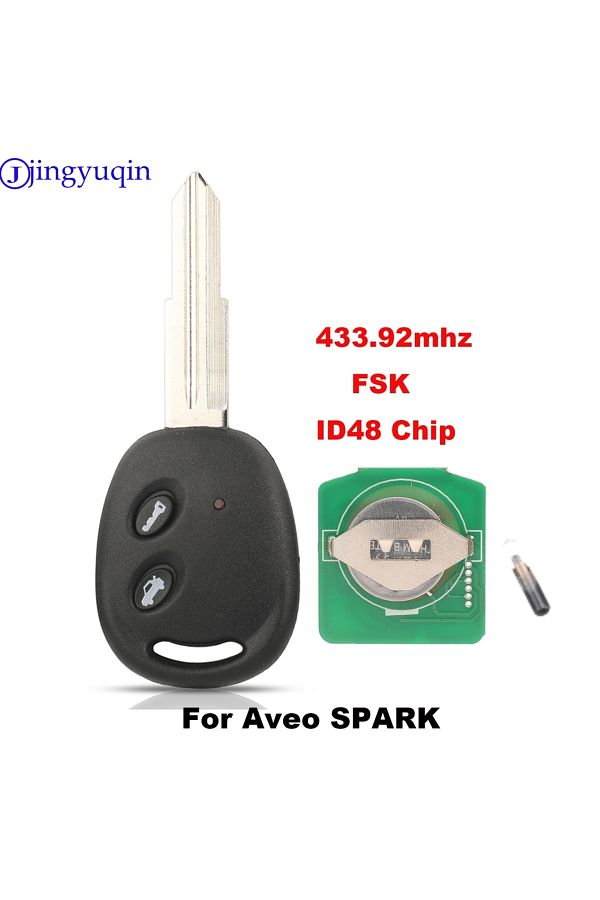 Choice-Full Key jingyuqin Replacement 2 Buttons Remote Car Key For Chevrolet Aveo Spark 2009-2016 433.92 FS 1