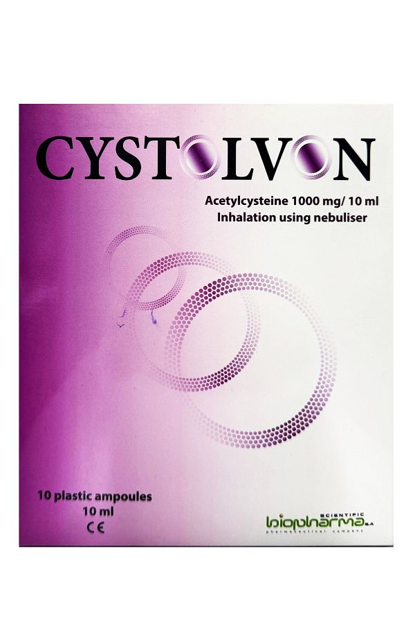 GioPHarma-Cystolvon Solution 10 Plastic Ampoules X 10 Ml, Inhalation Using Nebuliser 1