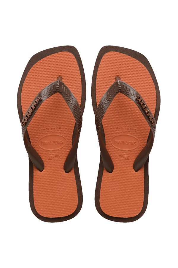 Havaianas-Top Square Fusion Dark Brown Women's Flip Flops 1