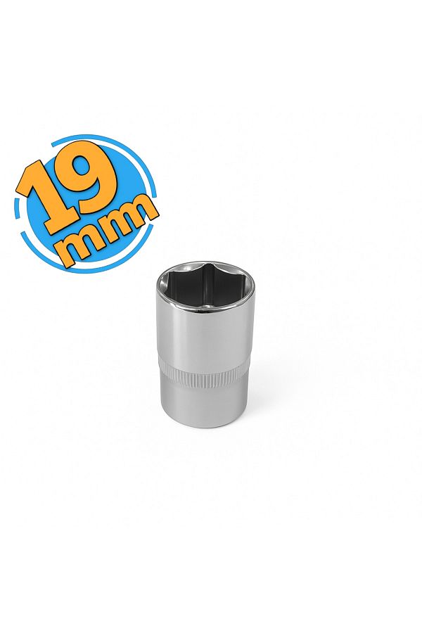Meşem-1/2'' Six Corner Socket Wrench 19 mm 1