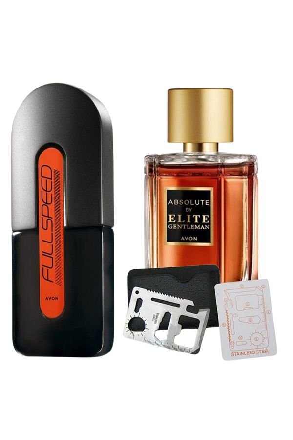 Dactylion-Set apa de toaleta Full Speed ​​75 ml, Absolute by Elite Gentleman 50 ml, card multifunctional 1