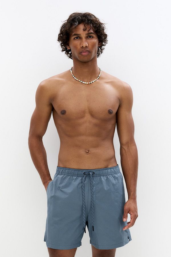 Pull & Bear-Regular swimming trunks with logo waist 1