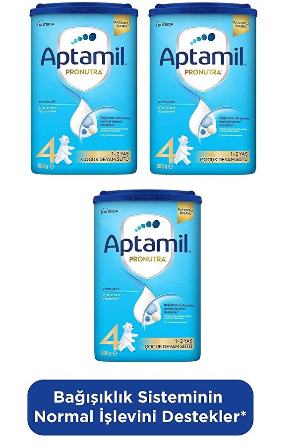 Aptamil 4 Numara 800 GR 12-24 Ay 3`lü Avantaj Paketi (2400 GR)