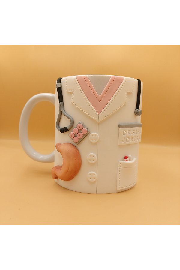 kuphane-3D Relief General Surgeon - Gastroenterology Doctor Gift Handmade Mug Cup 1