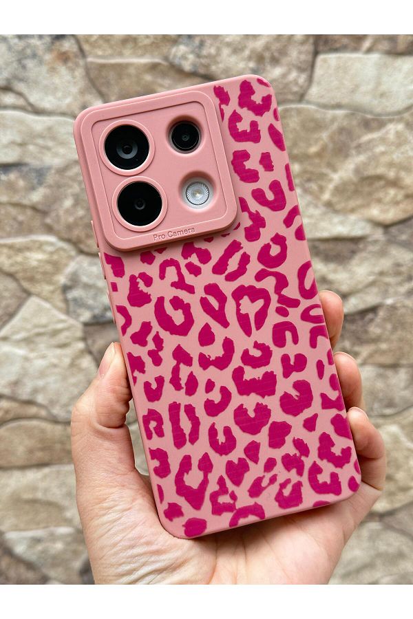 Vip Case-Xiaomi Redmi Note 13 Pro 4g - حافظة ليو من السيليكون الناعم مع حماية للكاميرا بنمط الفهد 277 1