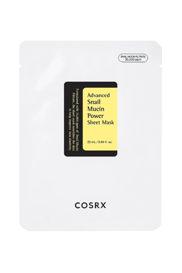 Cosrx-Advanced Snail Mucin Power Sheet Mask – Hydrating & Restorative Face Mask (1 Sheet) 1