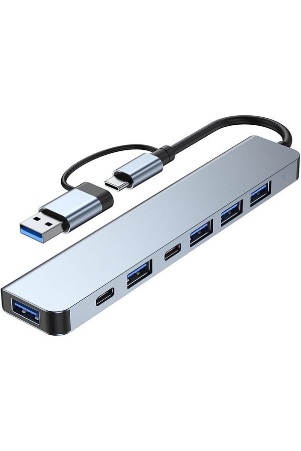 COOYA-USB C Hub, C Hub USB Hub, Multi-port USB-C Laptop Docking Station with USB 3.0, 5 USB Ports 1