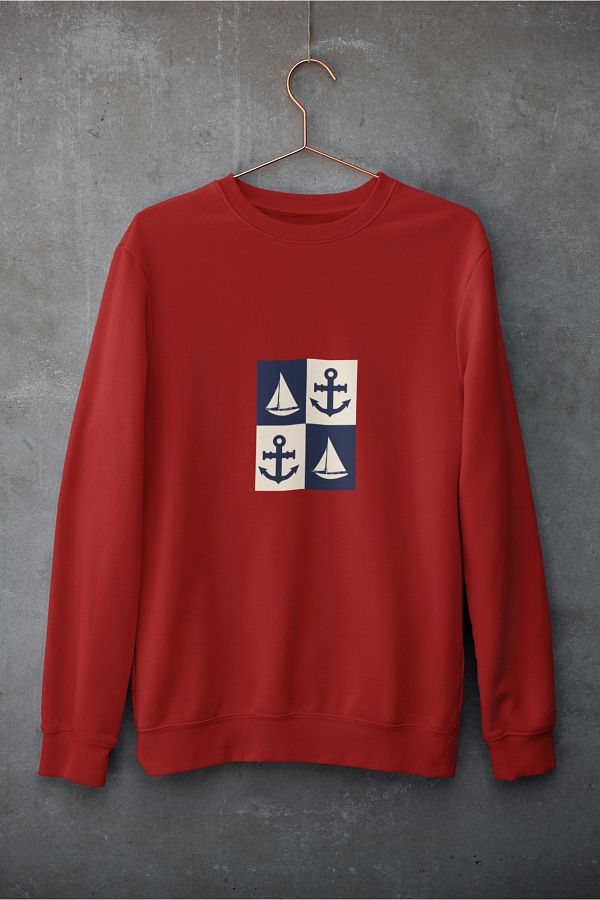 xtreme turkey-Sailing Anchor Design Sweatshirt 1