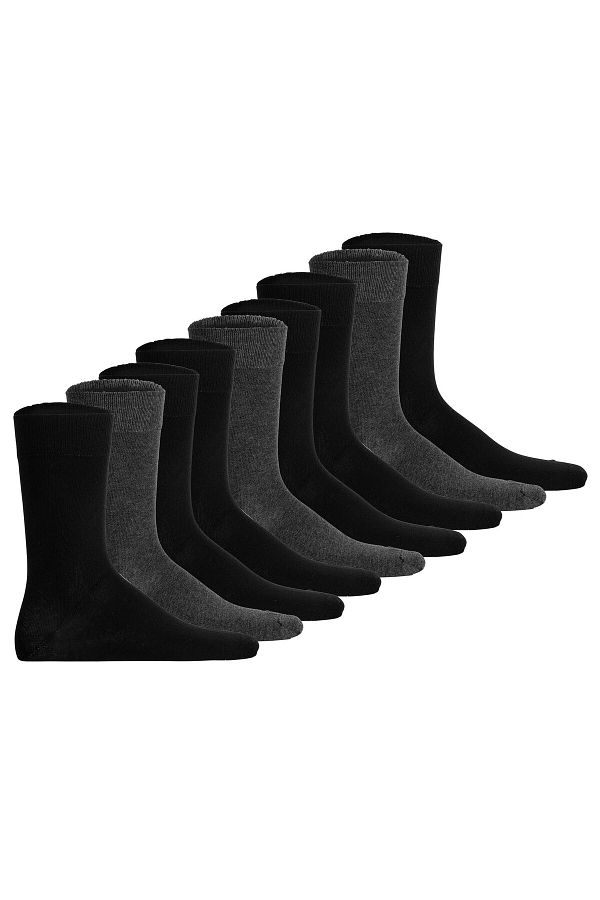 Hudson-Unisex Socken, 9er Pack - Easy, Komfortbund, Basic Socken, einfarbig 1