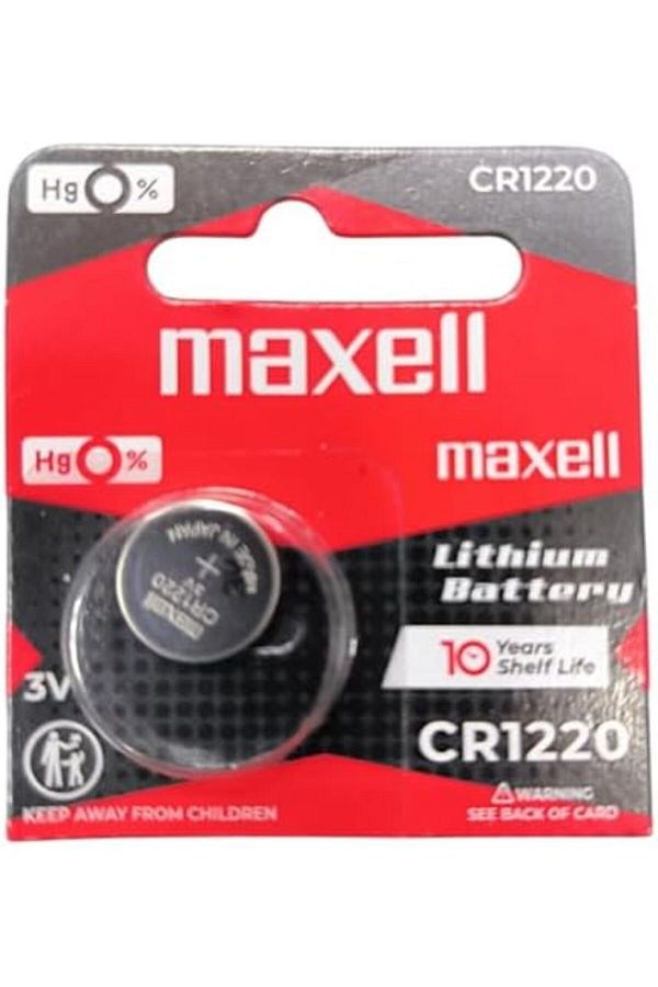 Maxell-Cr1220 3v Lithium Coin Battery - 1 Piece 1
