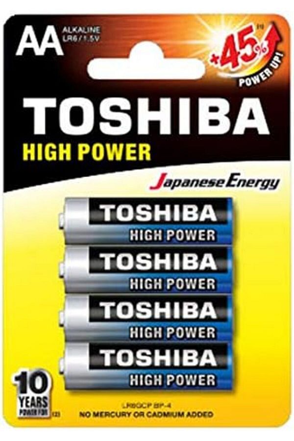 Toshiba-Aa High Power Alkaline Battery - 4pcs 1