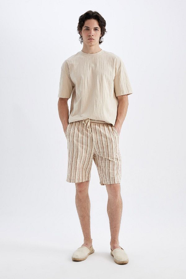 DeFacto-D4505ax24hs Bermuda Shorts - Regular Fit 1