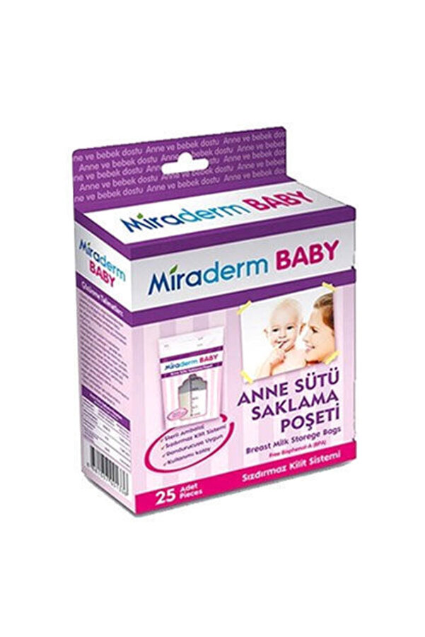 Miraderm Baby Anne Sütü Saklama Poşeti