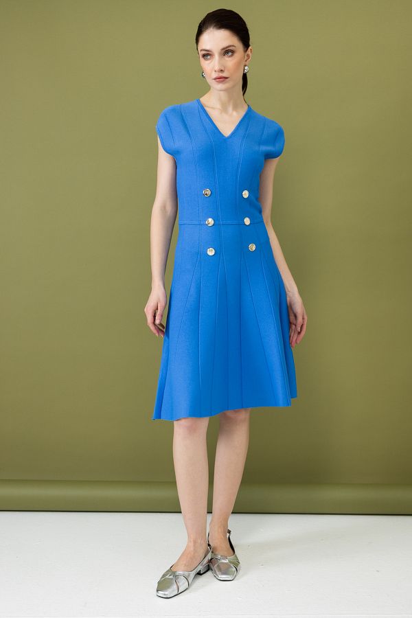ON-Rochie - Albastru - A-line 1