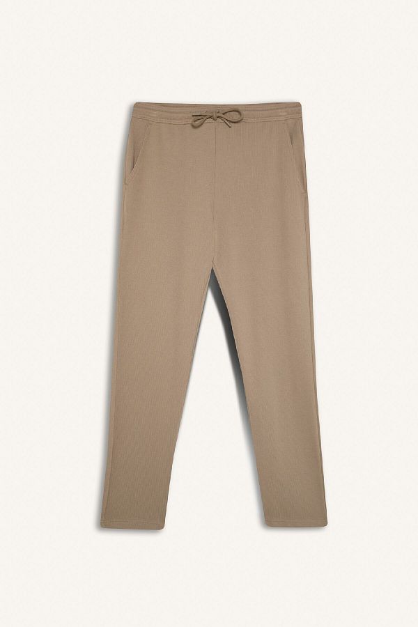 DeFacto-Sweatpants - Bottom Waist Laced and Detailed D9701Ax25Sp 1