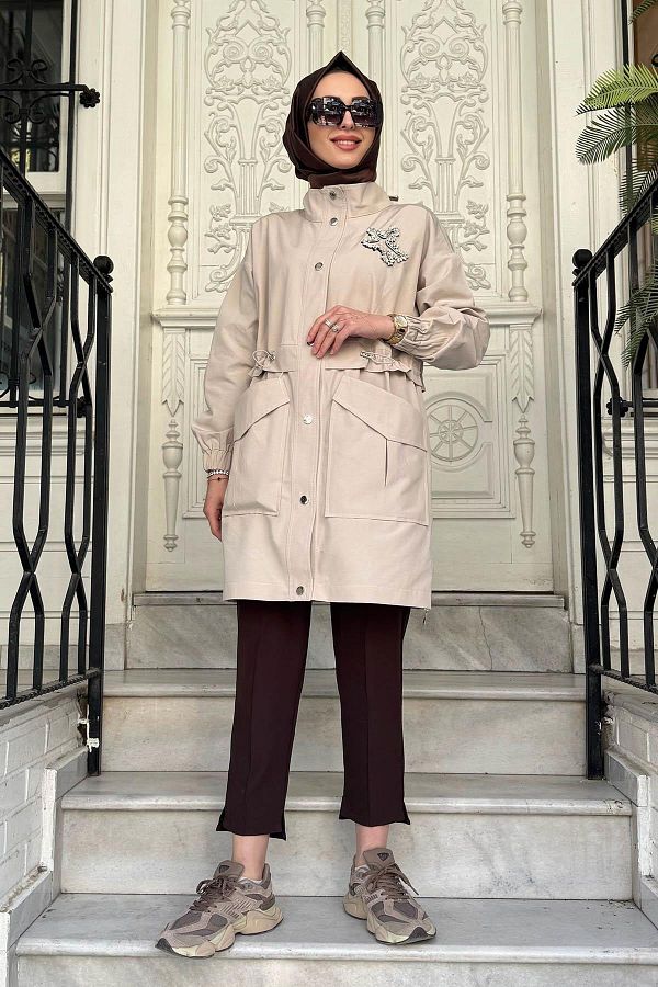 Moodbasic-Trench Mb25.69 Beige 1