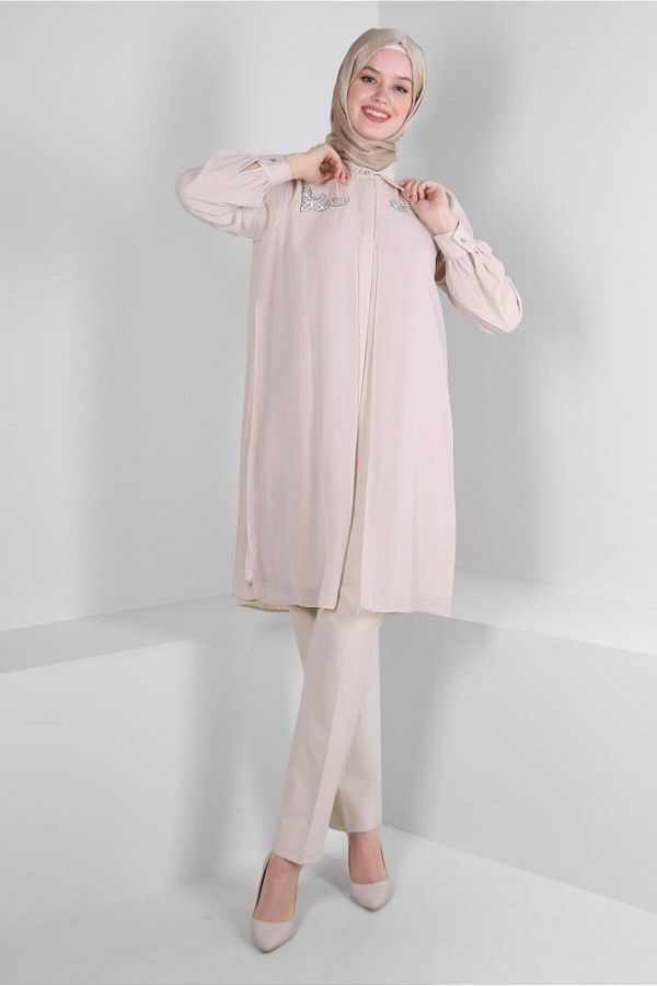 Alvina-EMBROIDERY DETAIL HIDDEN BUTTON TUNIC 43500 1