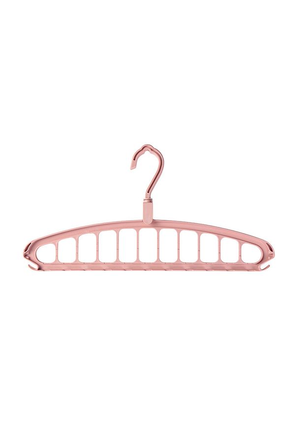 Choice-pink 1pc Space Saving Multi-Hole Clothes Hanger For Home, Dorm, And Travel - Foldable Drying Rack Fo 1