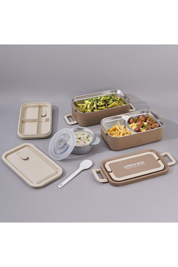 Aryıldız-Bento Lunch Box 2000 ml with Sauce Bottleeasy to Use 1