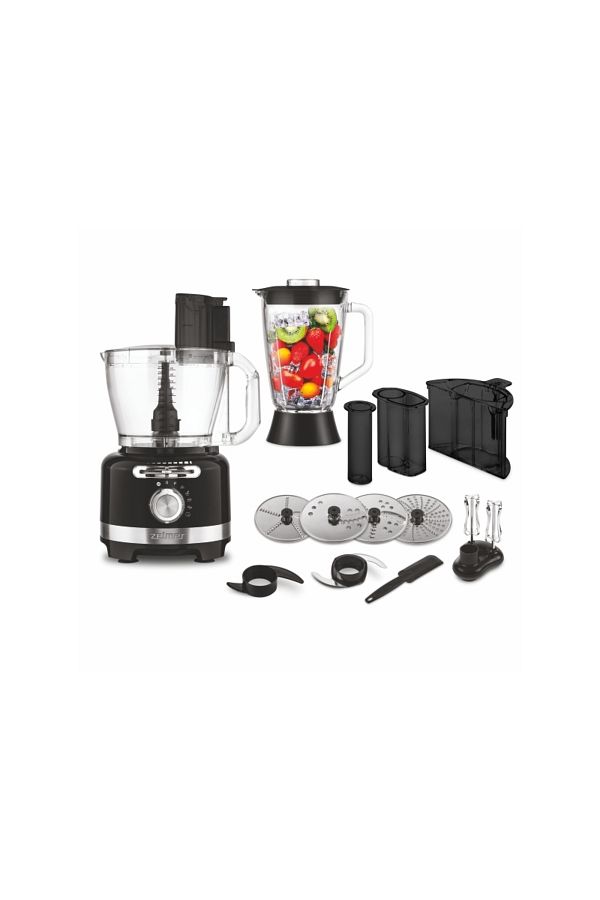 Zelmer-Zelmer ZFP9000B Food Processor, 2000 W, 3 L, Speed ​​selector, Stainless steel discs, 6 automatic modes 1