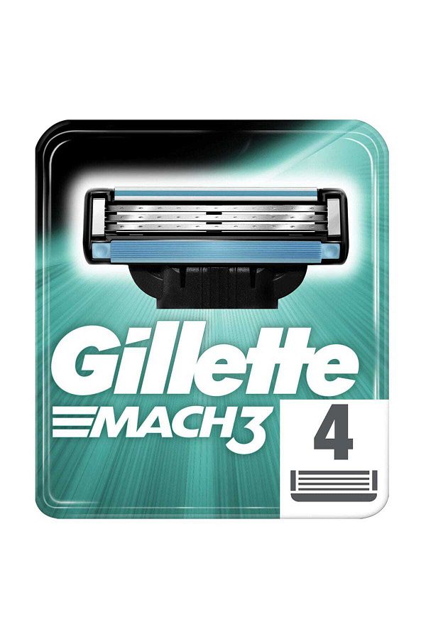 Gillette-Mach3 Replacement Shaving Blade Set of 4 1