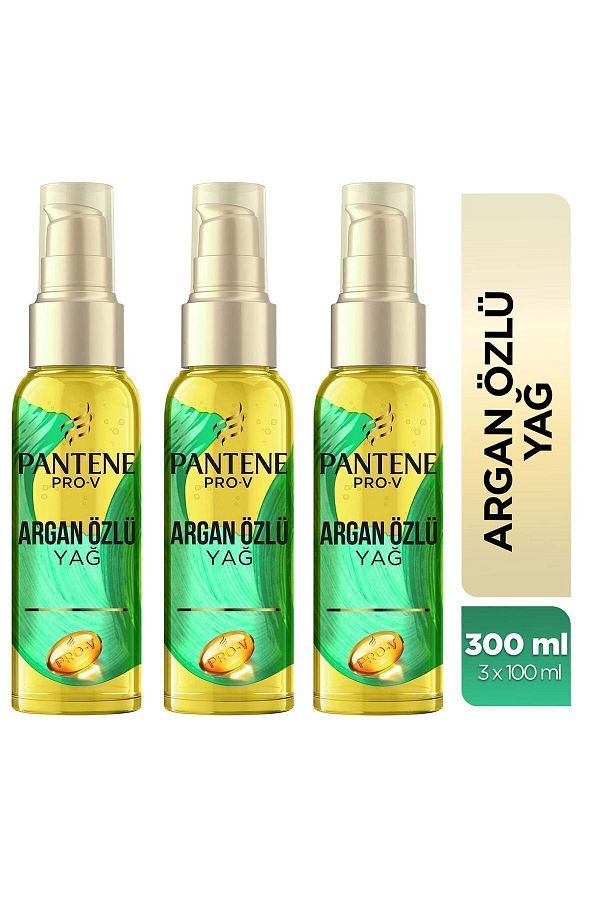 Pantene-100 ml X 3 Natural Synthesis Argan Oil Elixir 1