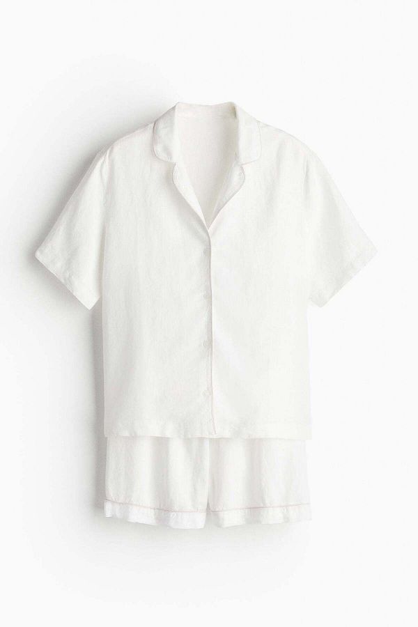 H&M-Linen-blend pyjamas 1