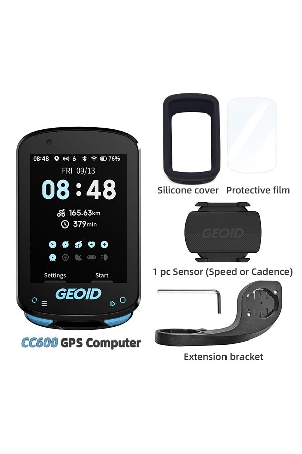 Choice-CC600 CS600 1PCS Geoid CC600 Bike Computer Color Screen Smart Navigation GPS Wireless Bicycle Speedo 1